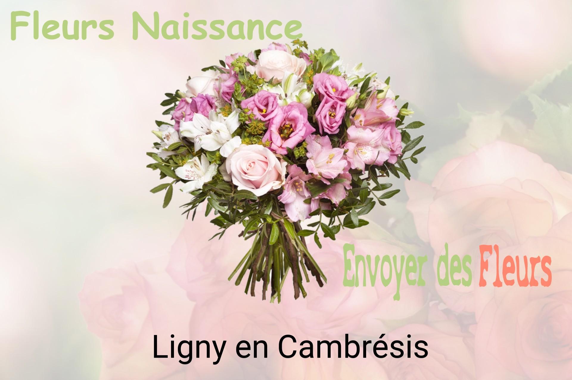 Bouquet de fleurs de naissance livré à Ligny-en-Cambrésis